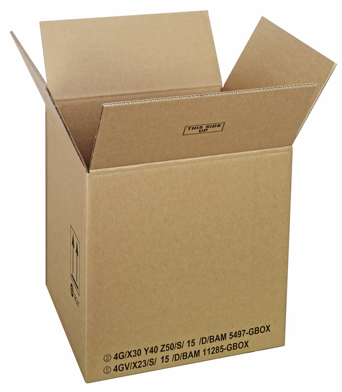 GBOX Standard Gefahrgutkartons. Gefahrgutverpackungen 400 x 360 x 400 mm von ALEX BREUER im Onlineshop kaufen