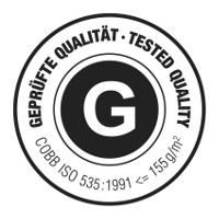 GBOX Gefahrgutkarton Siegel ISO 535:1991 – COBB Test und Fallprüfung für den Versand von Gefahrgut in begrenzten Mengen (LQ)